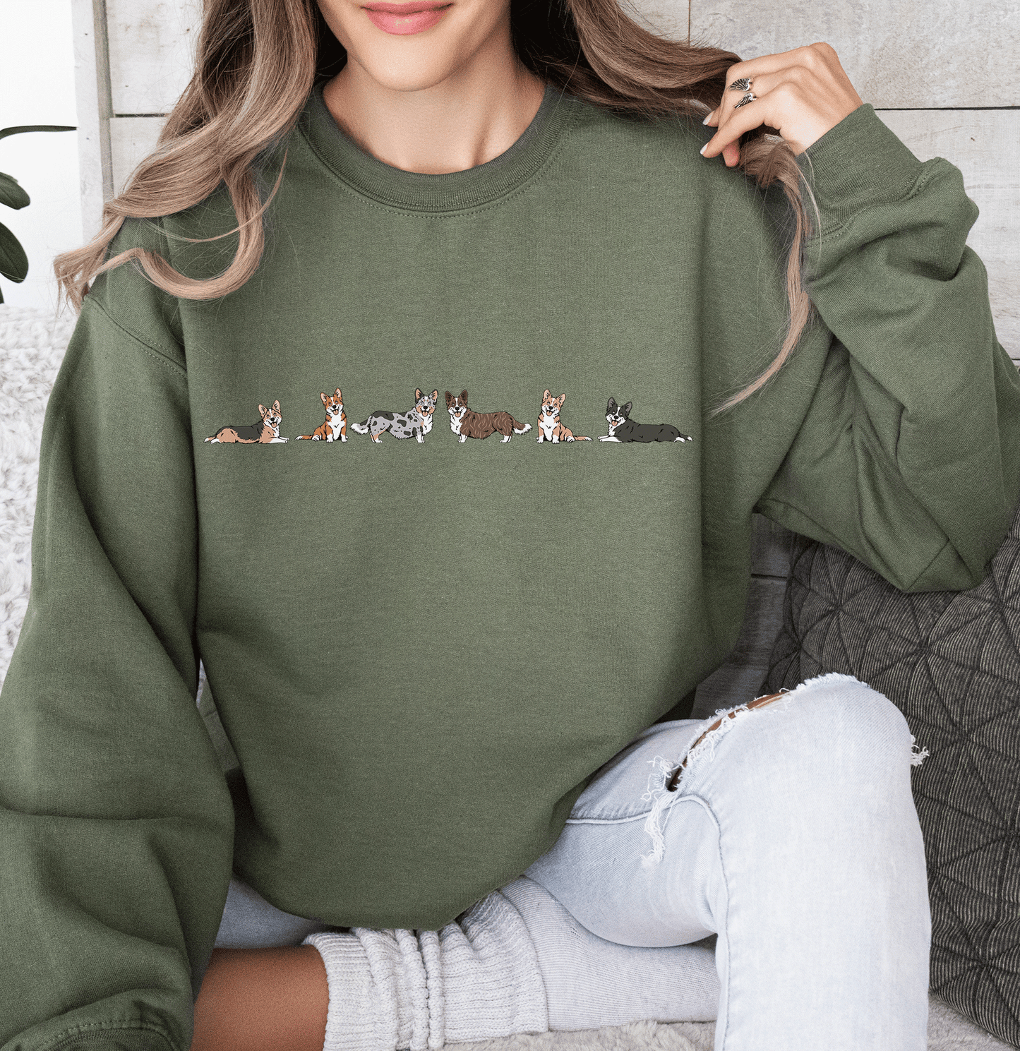 Cardigan Welsh Corgi Group Crewneck
