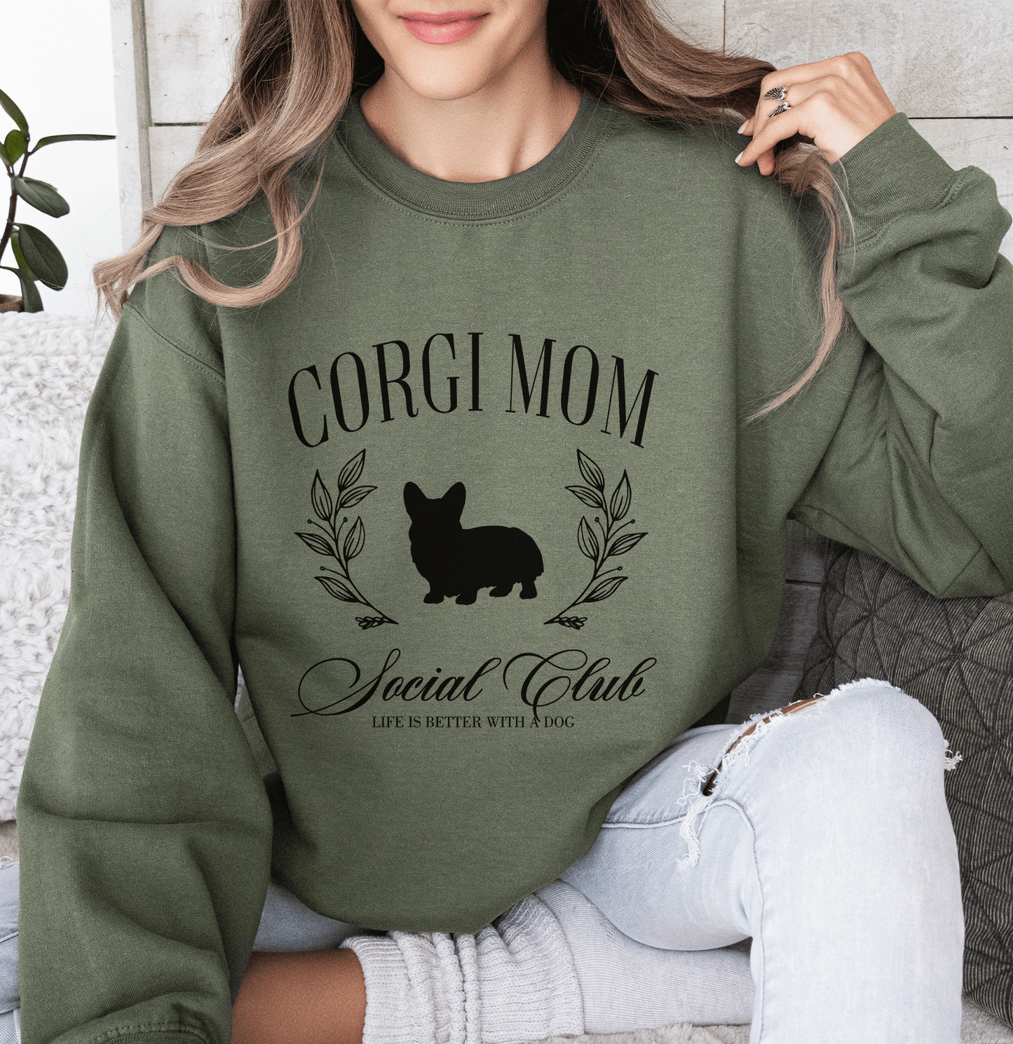 Corgi Mom Social Club Sweatshirt