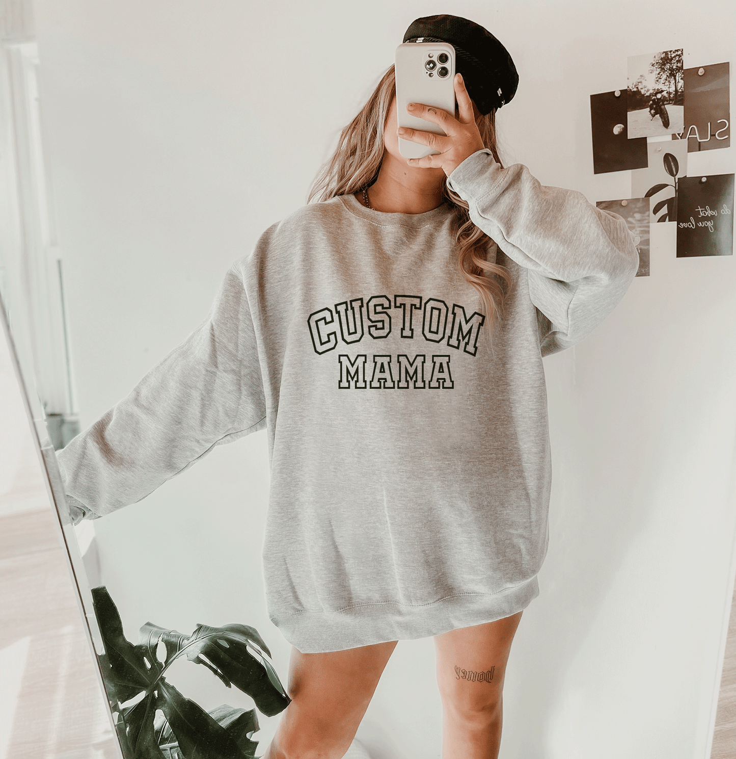 Custom Text Dog Mom Sweatshirt