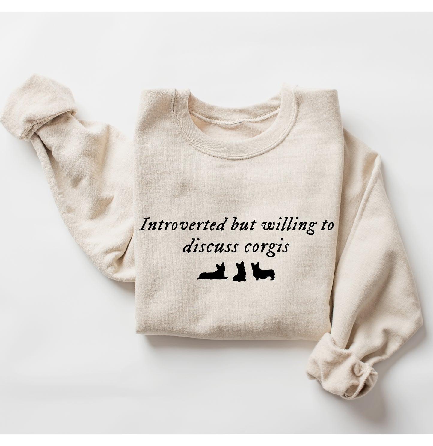 Willing to discuss Corgis Sweatshirt