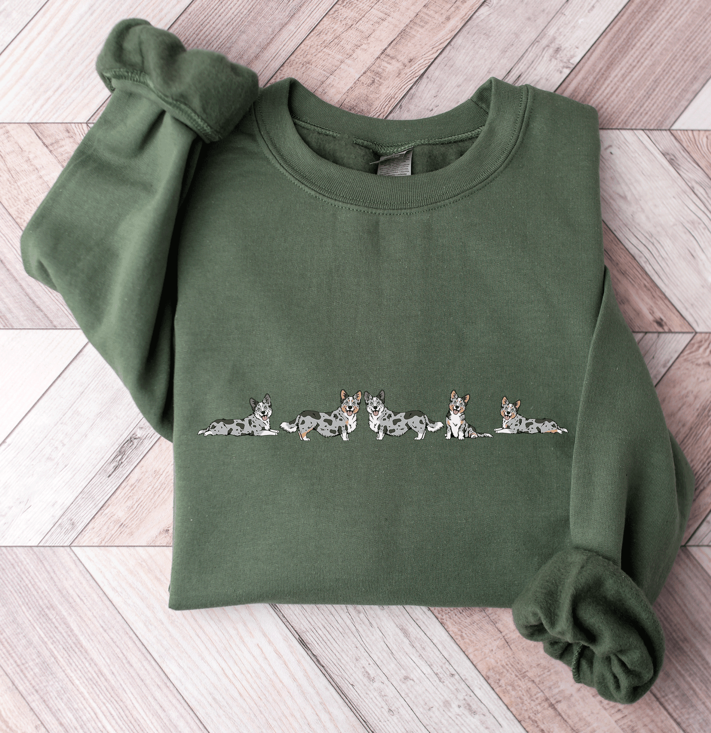 Cardigan Welsh Merle Corgi Crewneck