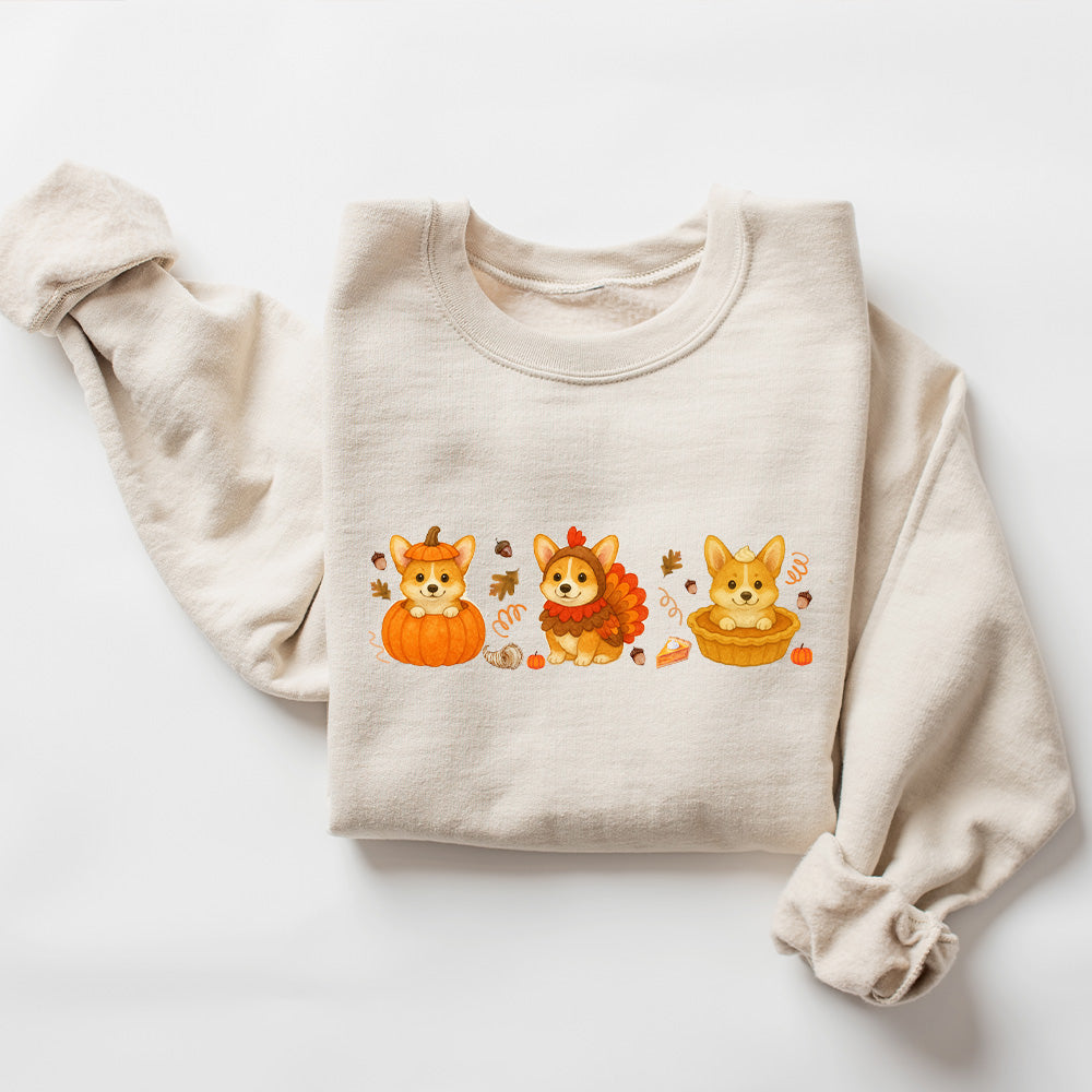 Thanksgiving Corgi Sweatshirt