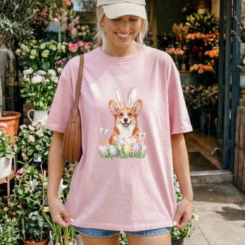 Easter  Corgi Bunny  Shirt