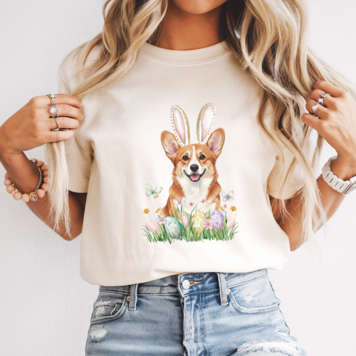 Easter  Corgi Bunny  Shirt