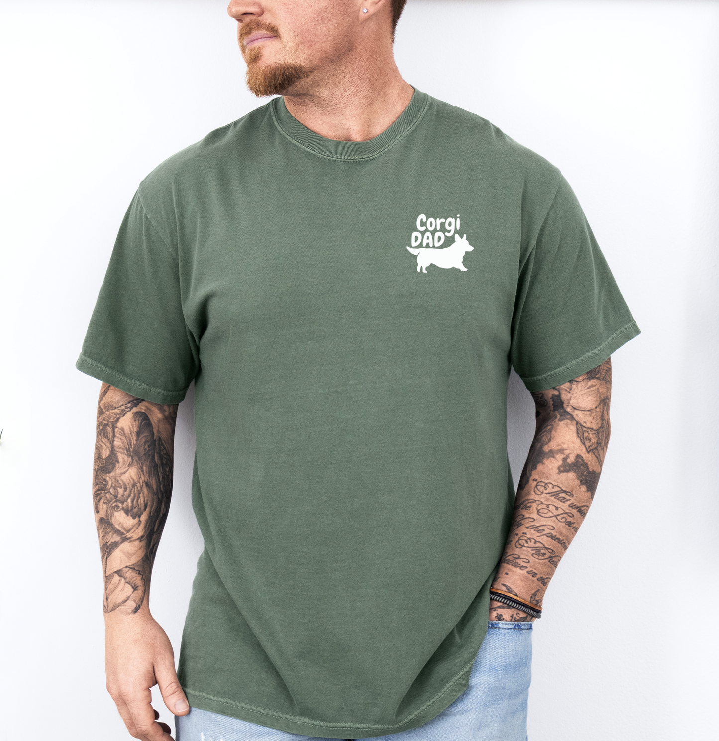 Cardigan Corgi Dad Shirt